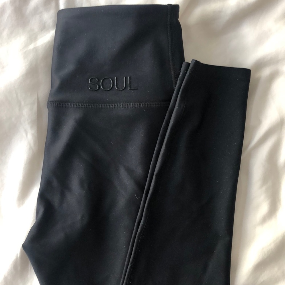 Black sparkly SoulCycle leggings - never worn!